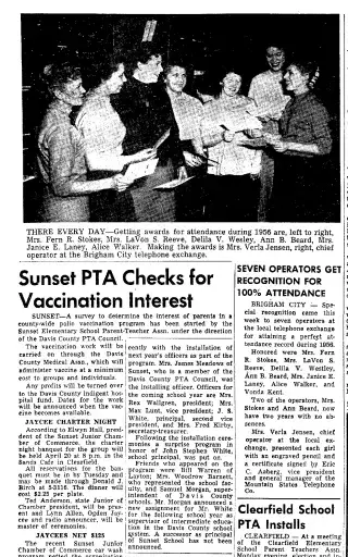other Newspaper clipping from Apr 11, 1957 5818382