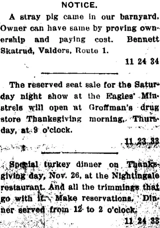 other Newspaper clipping from Nov 25, 1914 5818491