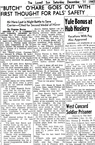 General news Newspaper clipping from Dec 11, 1943 5818557