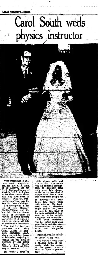 Marriage Newspaper clipping from Aug 15, 1963 5818688