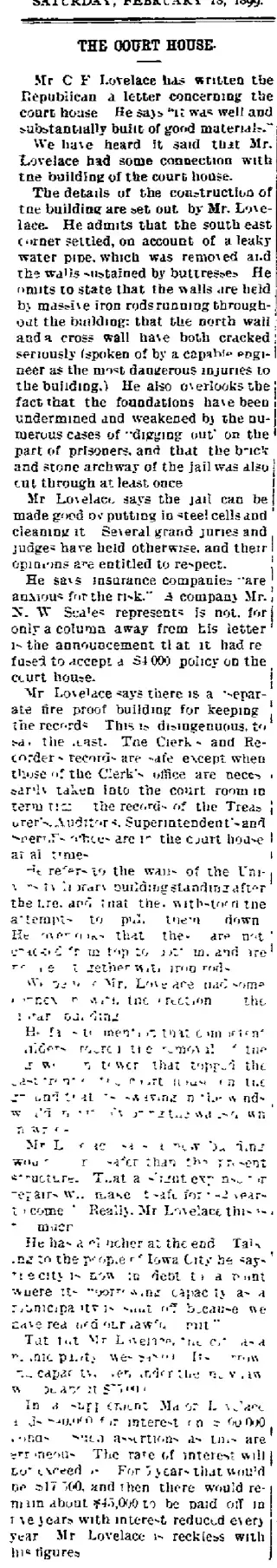 other Newspaper clipping from Feb 18, 1899 5818717