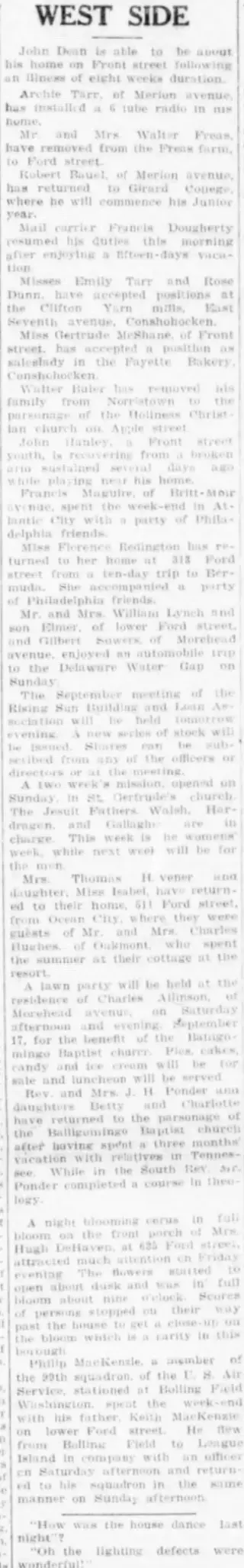 other Newspaper clipping from Sep 13, 1927 5818876