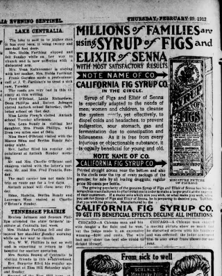 other Newspaper clipping from Feb 29, 1912 5818960