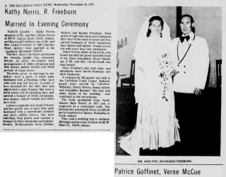 Marriage Newspaper clipping from Nov 19, 1975 5819143