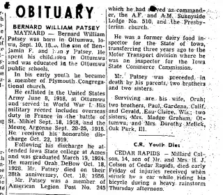 other Newspaper clipping from Oct 27, 1956 5819274