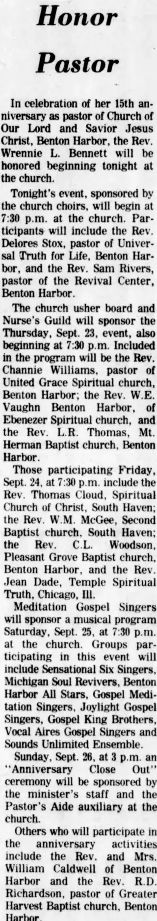 other Newspaper clipping from Sep 22, 1976 5819282