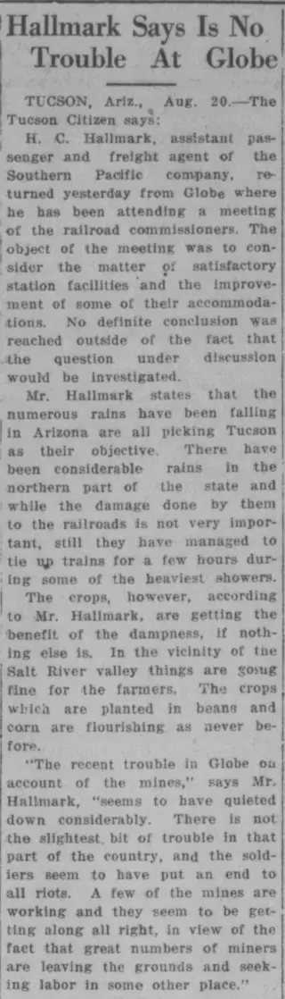 other Newspaper clipping from Aug 20, 1917 5819321