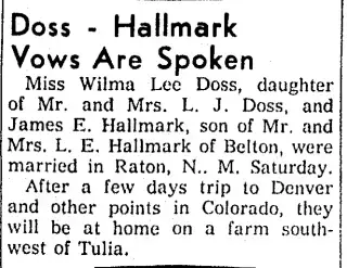 Marriage Newspaper clipping from Jan 12, 1956 5819402