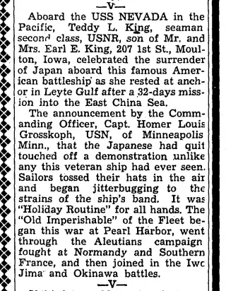 other Newspaper clipping from Sep 13, 1945 5819429