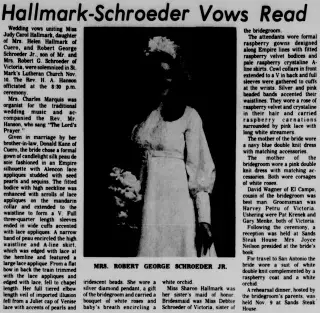 Marriage Newspaper clipping from Nov 23, 1972 5819446