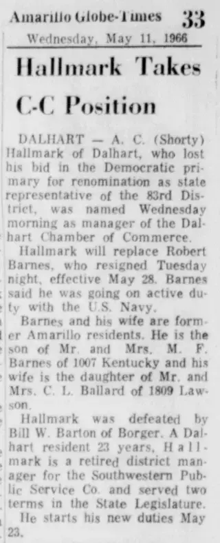other Newspaper clipping from May 11, 1966 5819524