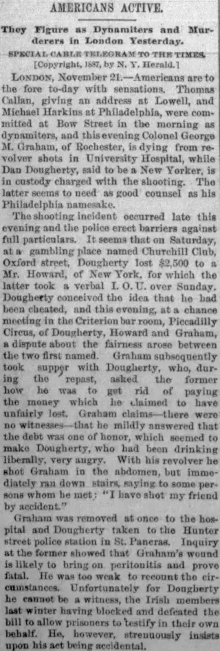 other Newspaper clipping from Nov 22, 1887 5819648