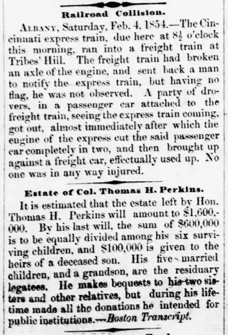 other Newspaper clipping from Feb 7, 1854 5819761