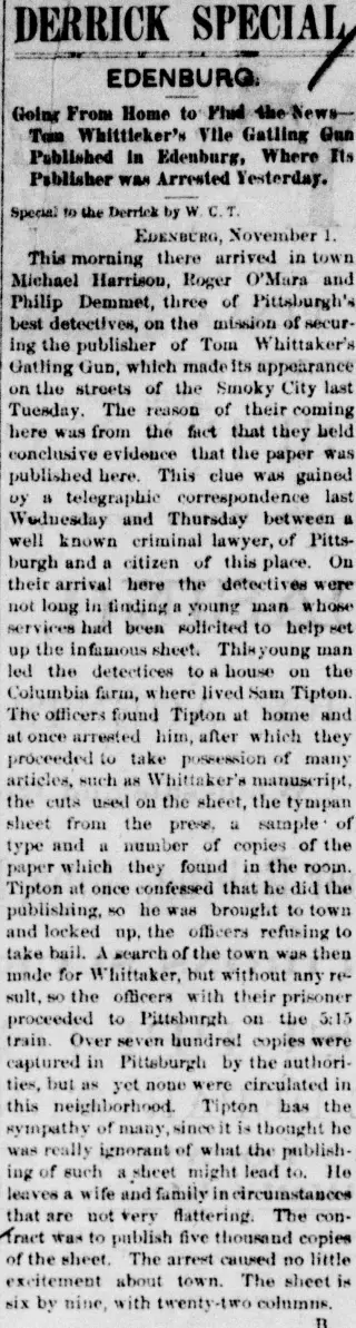 other Newspaper clipping from Nov 2, 1878 5820048