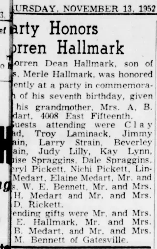 other Newspaper clipping from Nov 13, 1952 5820067