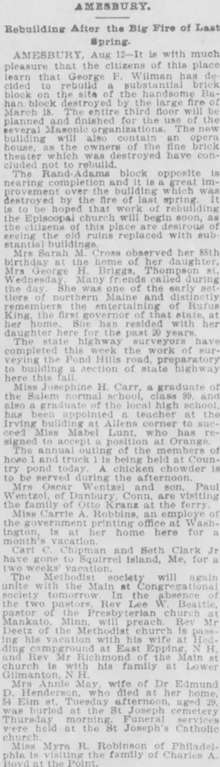 other Newspaper clipping from Aug 13, 1899 5820088