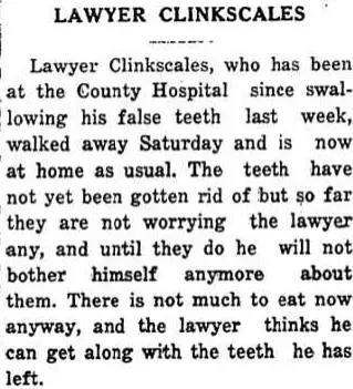 Entertainment Newspaper clipping from Dec 20, 1920 5820544