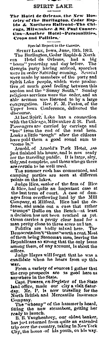 other Newspaper clipping from Jun 21, 1883 5820547