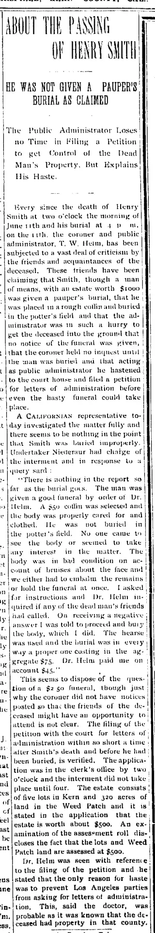 General news Newspaper clipping from Jun 16, 1898 5820678
