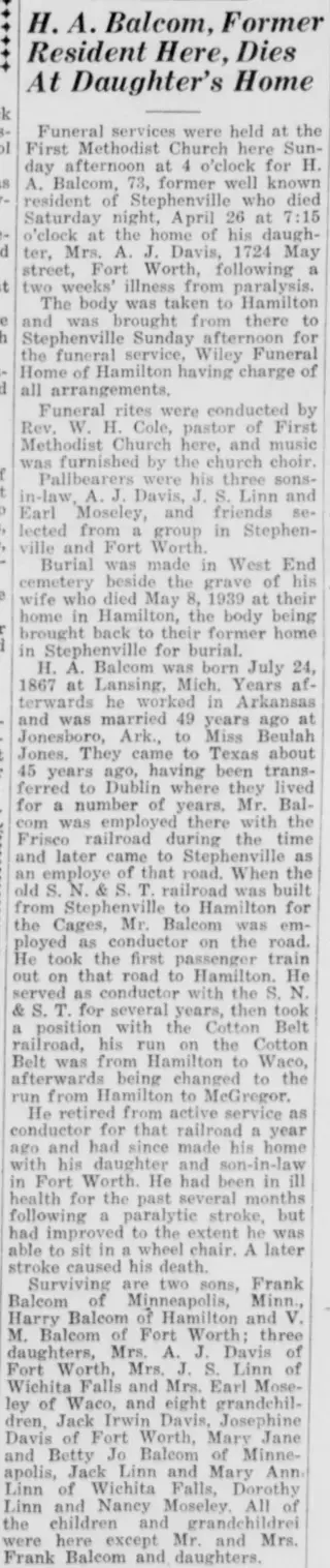 other Newspaper clipping from May 2, 1941 5820734
