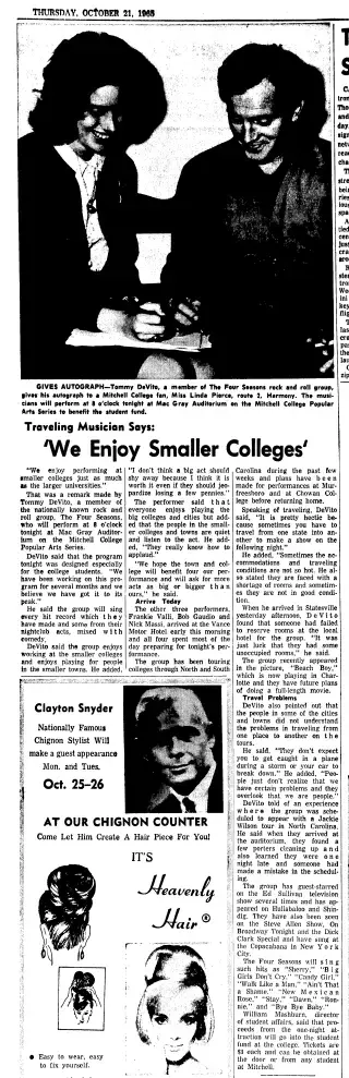 other Newspaper clipping from Oct 21, 1965 5820772