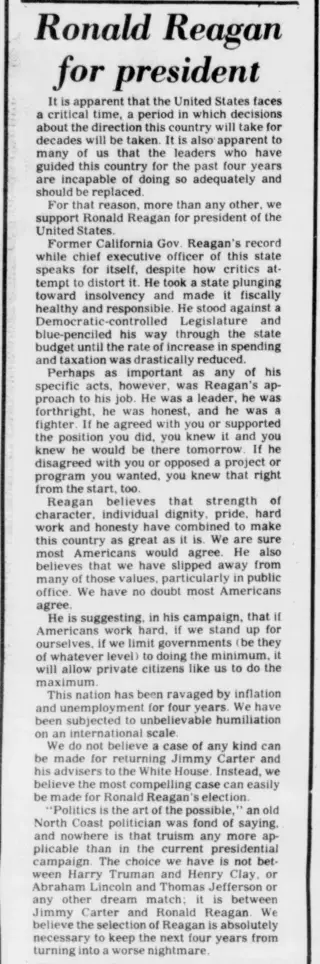 other Newspaper clipping from Oct 31, 1980 5820890