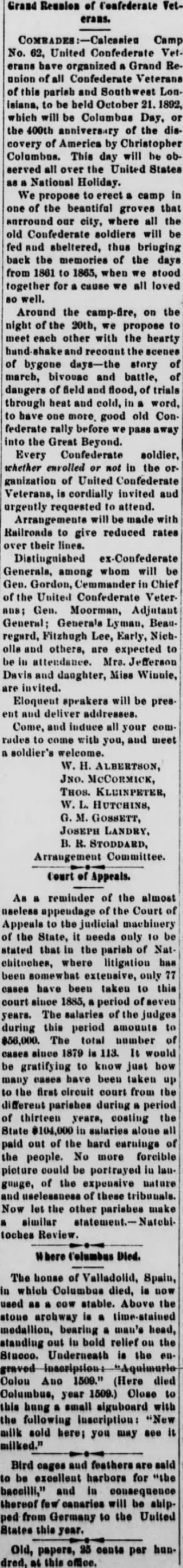 other Newspaper clipping from Oct 15, 1892 5821051
