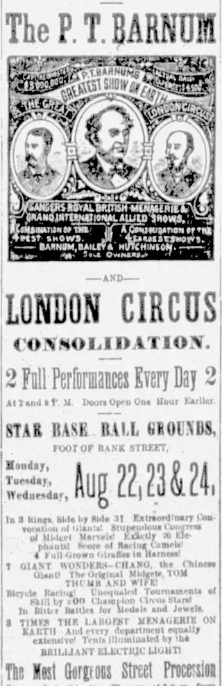 Entertainment Newspaper clipping from Aug 16, 1881 5821057