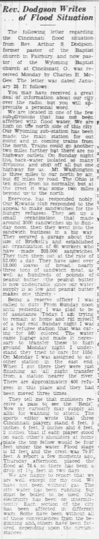 General news Newspaper clipping from Feb 4, 1937 5821130
