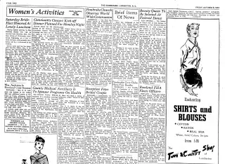 other Newspaper clipping from Oct 8, 1954 5821168