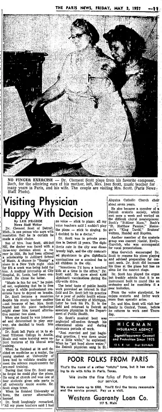 other Newspaper clipping from May 3, 1957 5821610