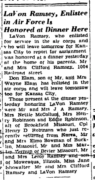 other Newspaper clipping from May 12, 1952 5821667