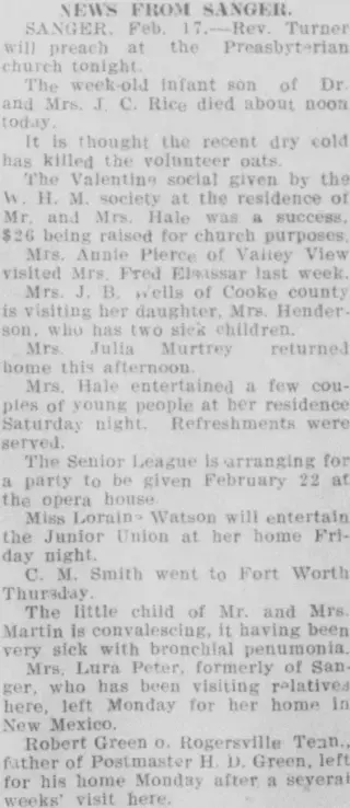other Newspaper clipping from Feb 20, 1909 5821830