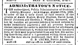 other Newspaper clipping from Aug 31, 1865 5821934