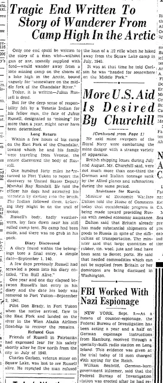 other Newspaper clipping from Sep 9, 1941 5822078