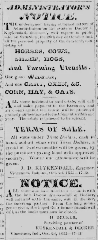 other Newspaper clipping from Oct 12, 1833 5822225