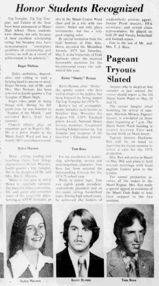 other Newspaper clipping from May 15, 1975 5822415