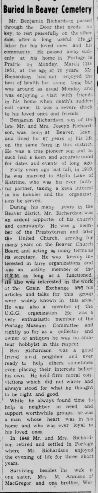 other Newspaper clipping from Mar 22, 1951 5822792