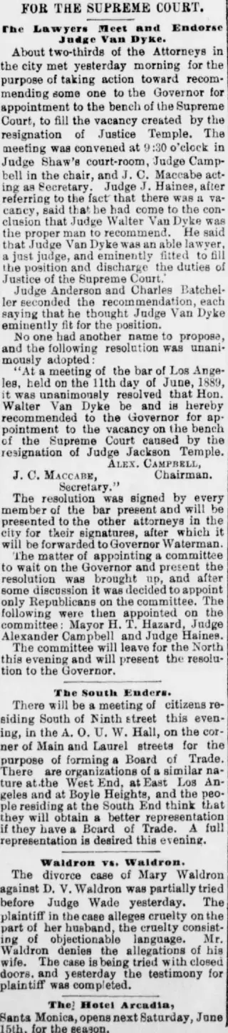 Divorce Newspaper clipping from Jun 12, 1889 5822905
