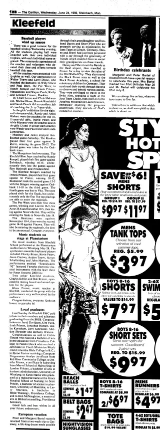 other Newspaper clipping from Jun 24, 1992 5822910
