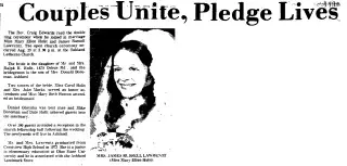 Marriage Newspaper clipping from Aug 24, 1975 5823052