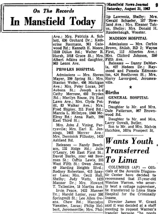 other Newspaper clipping from Aug 31, 1963 5823137