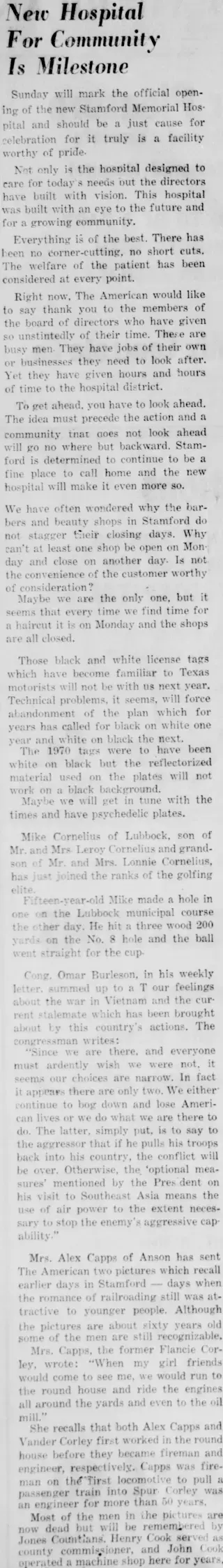 other Newspaper clipping from Aug 7, 1969 5823405