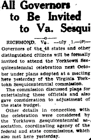 Anniversary Newspaper clipping from Jul 1, 1931 5823652