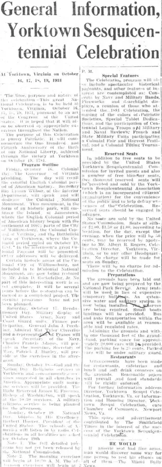 Anniversary Newspaper clipping from Oct 1, 1931 5823910