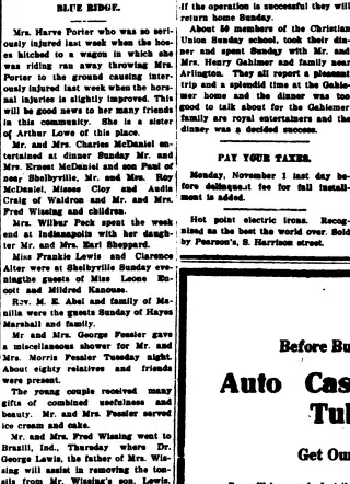 other Newspaper clipping from Oct 22, 1920 5824033