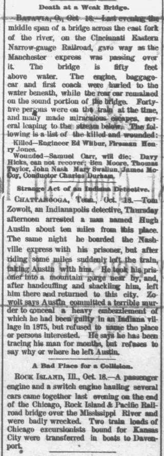 other Newspaper clipping from Oct 19, 1884 5824493