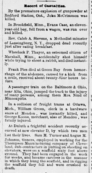 other Newspaper clipping from Nov 14, 1884 5824517