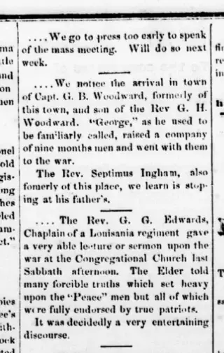 Anniversary Newspaper clipping from Sep 17, 1863 5824555