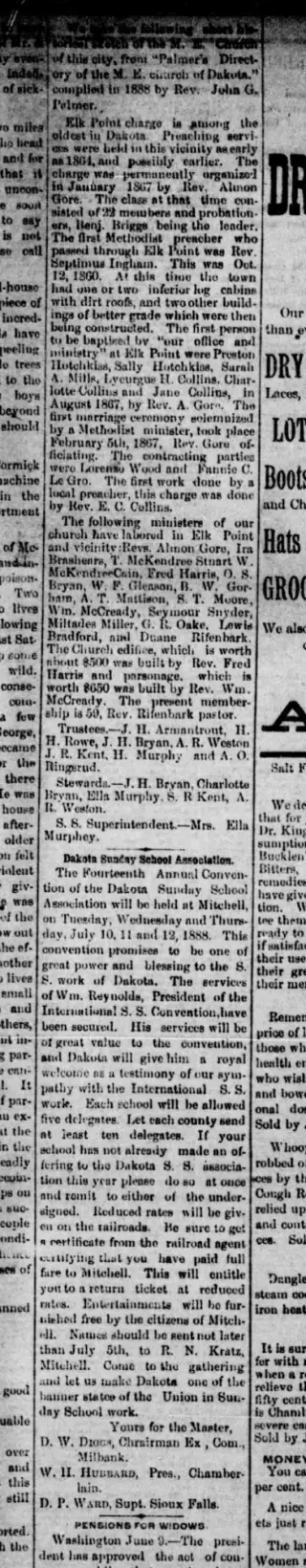 Anniversary Newspaper clipping from Jun 13, 1888 5824607
